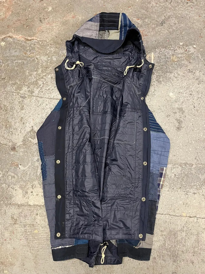 Junya Watanabe x Comme des Garçons Patchwork Hooded Reversible Jacket (M/L) sdOffxw 12