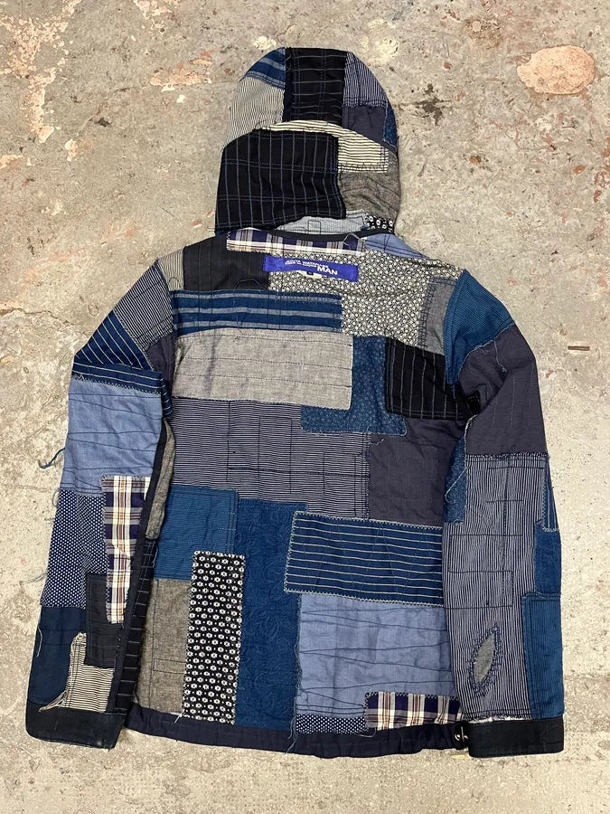Junya Watanabe x Comme des Garçons Patchwork Hooded Reversible Jacket (M/L) sdOffxw 3