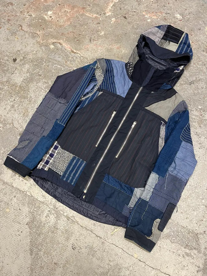 Junya Watanabe x Comme des Garçons Patchwork Hooded Reversible Jacket (M/L) sdOffxw 6