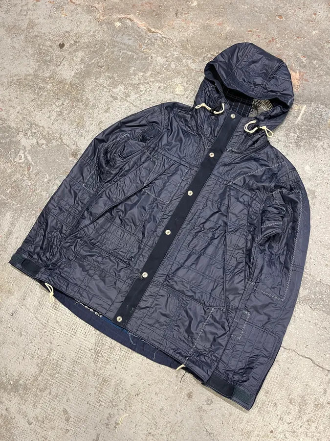 Junya Watanabe x Comme des Garçons Patchwork Hooded Reversible Jacket (M/L) sdOffxw 7