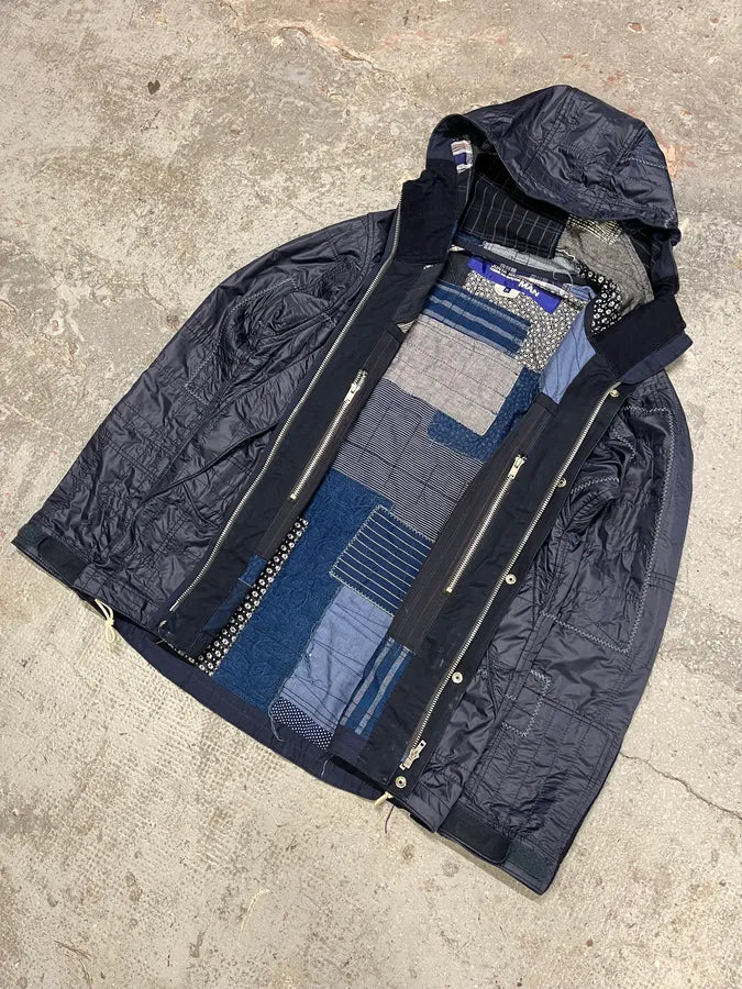 Junya Watanabe x Comme des Garçons Patchwork Hooded Reversible Jacket (M/L) sdOffxw 8