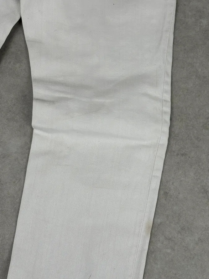 2010s Cavalli White Distressed Denim Jeans JbfnSPb 10