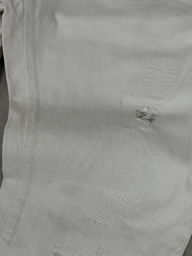 2010s Cavalli White Distressed Denim Jeans JbfnSPb 12