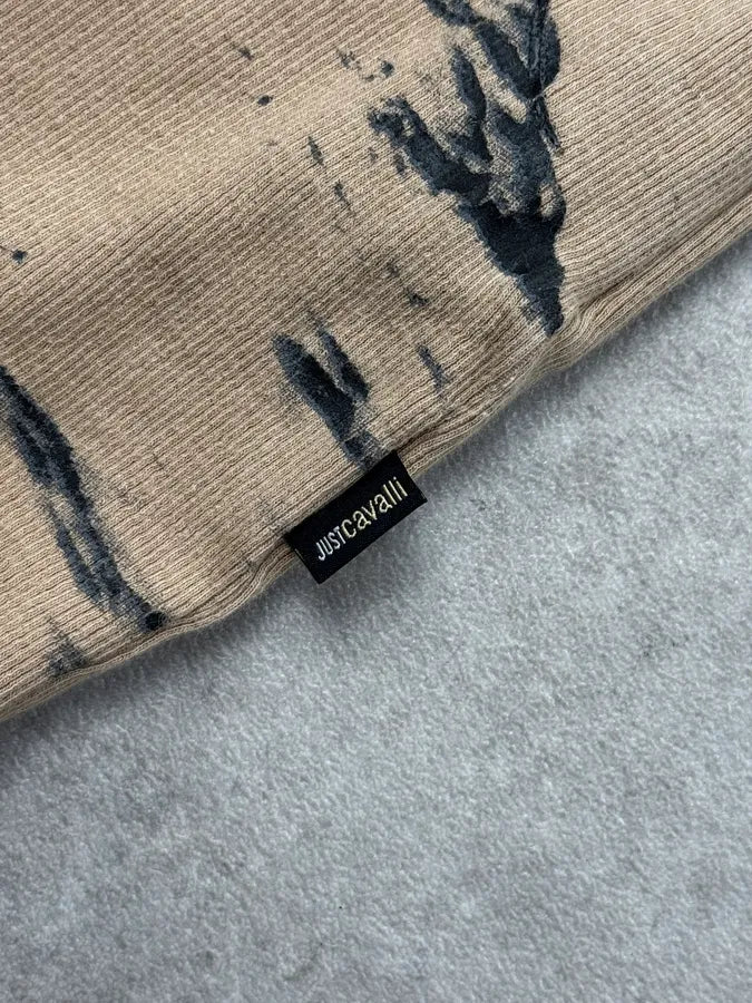 2000s Cavalli Beige & Brown Western Motel T-Shirt BNCXNly 7
