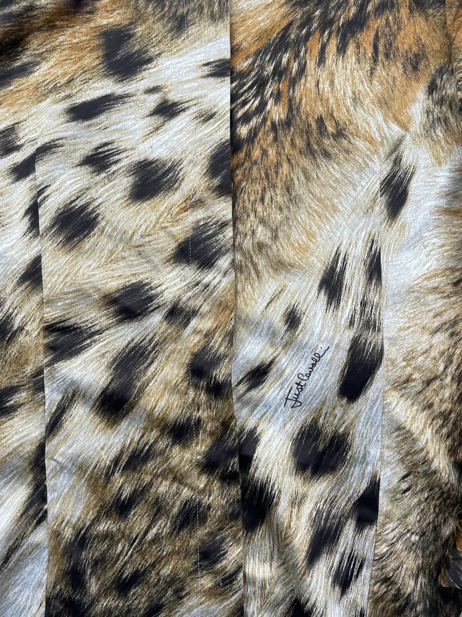SS2006 Cavalli Beige Leopard Print Silk Shirt CmHwGhS 7