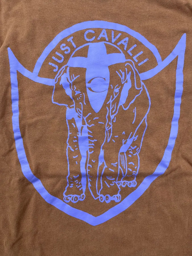 AW2005 Cavalli Brown Elephant Logo Longsleeve qyZEsUf 7