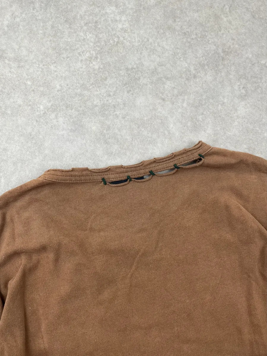 AW2005 Cavalli Brown Elephant Logo Longsleeve qyZEsUf 5