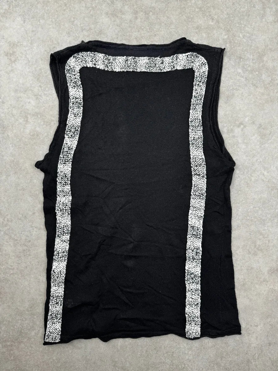 2000s Cavalli Black Contrast Trim Top BQUDVwc 4