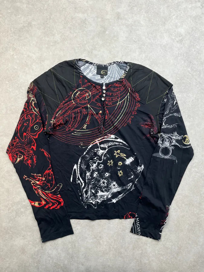 AW2003 Cavalli Black Astro World Longsleeve uVxNqFA 0