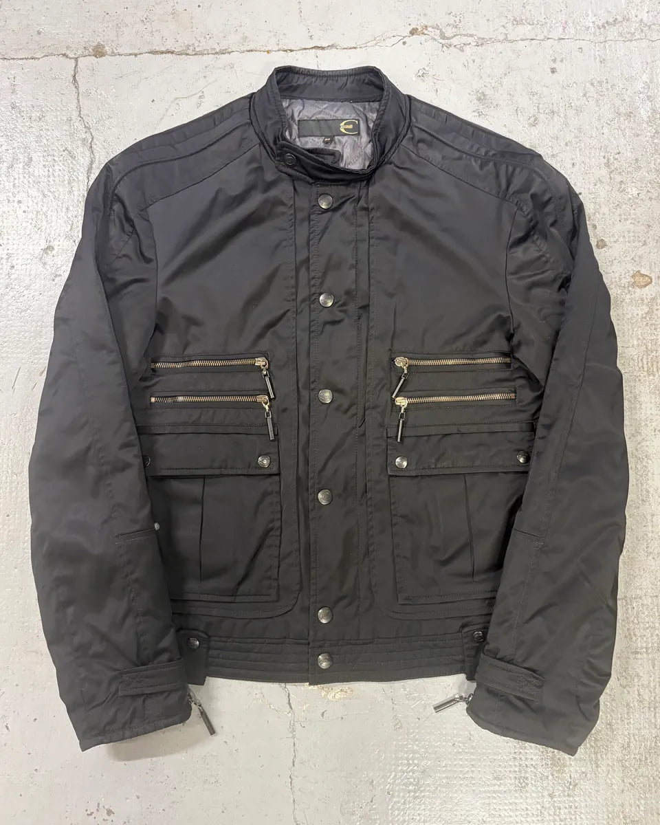 AW2008 Cavalli Black Nylon Obscure Bomber Jacket dFjUvIe 2