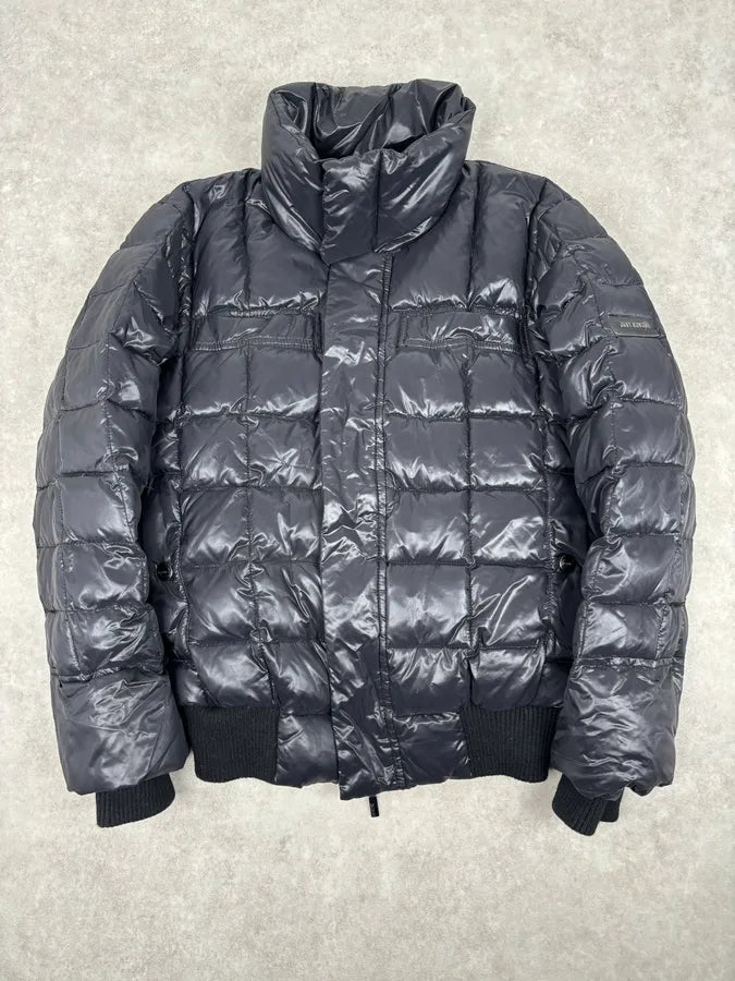 AW2011 Cavalli Black Nylon Quilted Puffer Jacket DMKoIcM 0