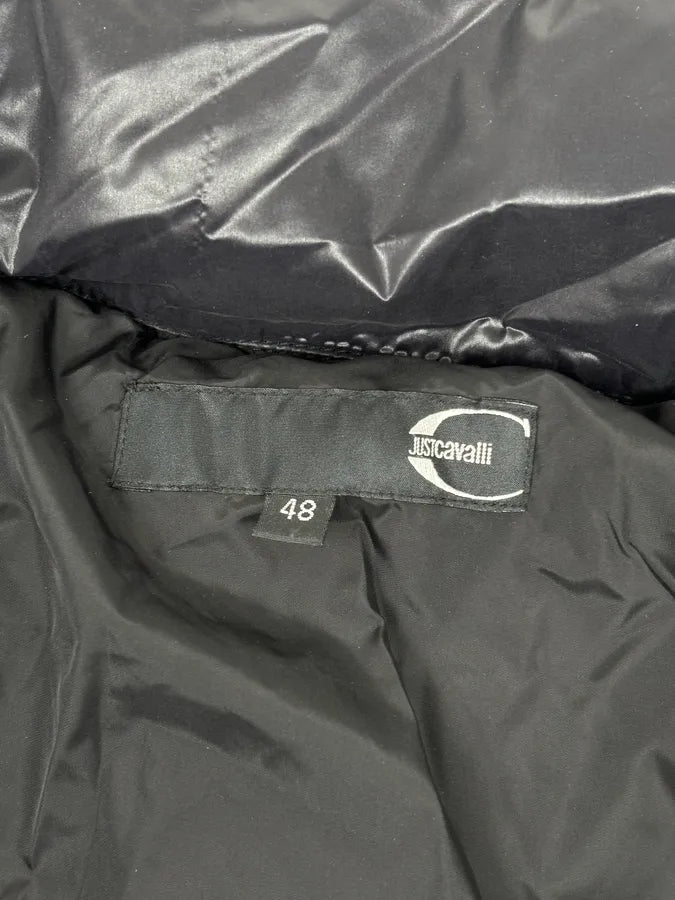AW2011 Cavalli Black Nylon Quilted Puffer Jacket DMKoIcM 7