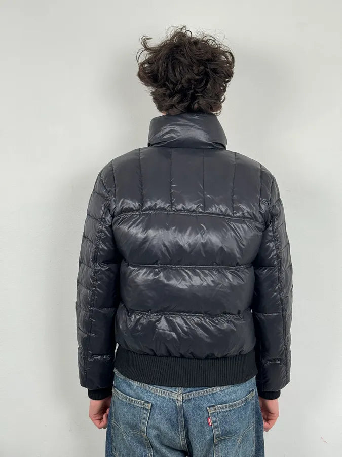 AW2011 Cavalli Black Nylon Quilted Puffer Jacket DMKoIcM 2
