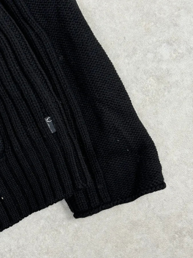 2010s Cavalli Black Wool Multi-Pocket Cargo Zip-up Sweater zwapkap 7