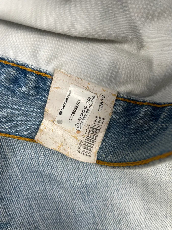 2000s Cavalli Blue Distressed Denim Jeans GyRGDqw 9