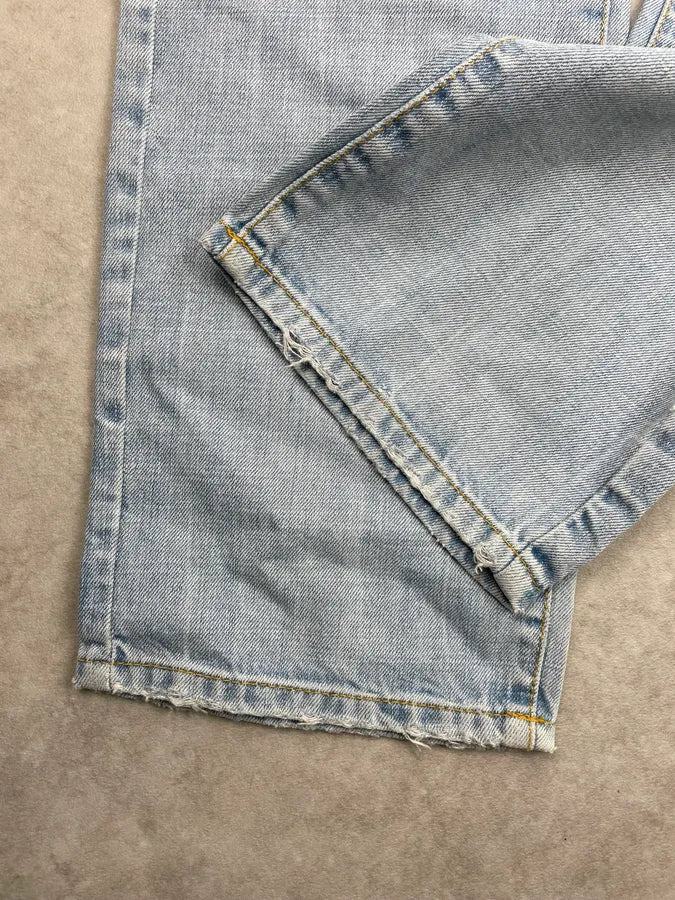 2000s Cavalli Blue Distressed Denim Jeans GyRGDqw 7