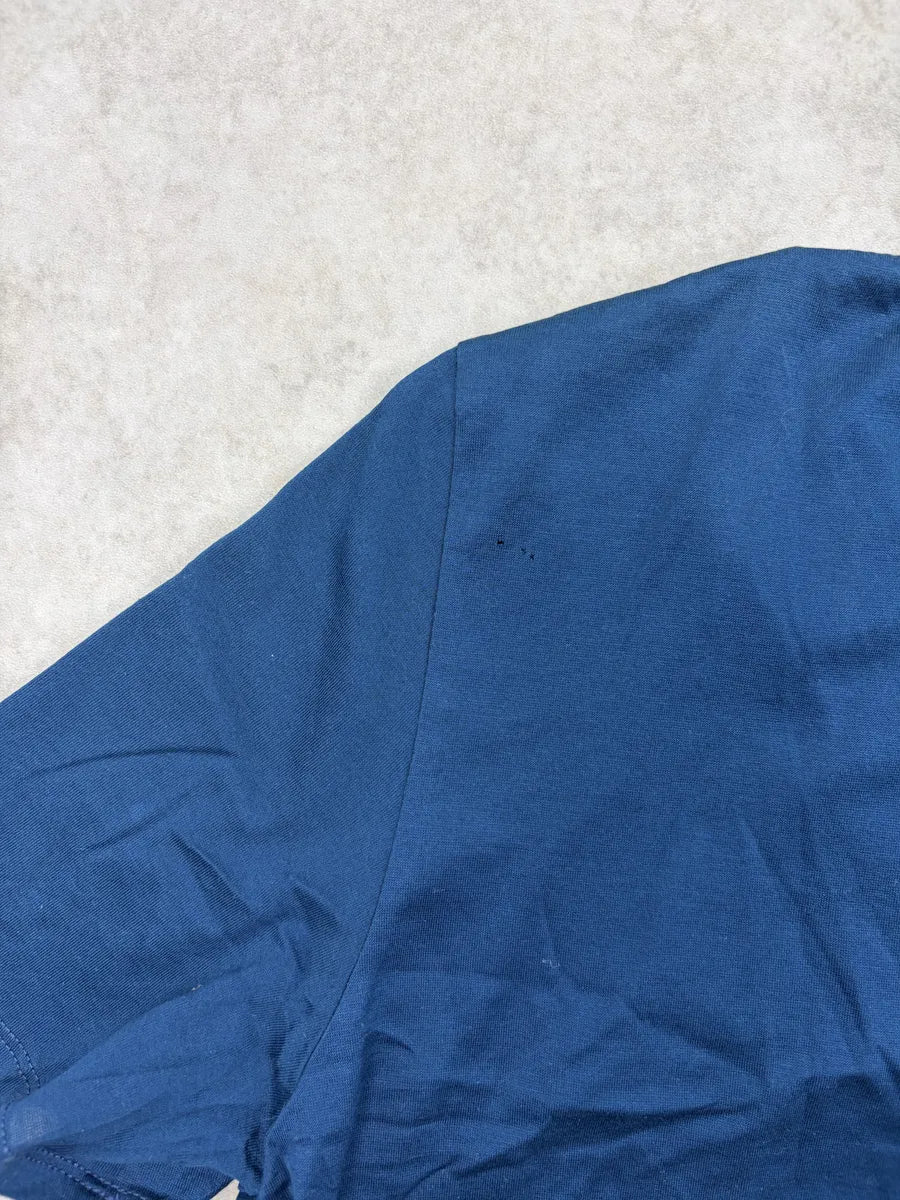 2010s Cavalli Blue Trompe LOeil Zip T-Shirt oPCLHig 7