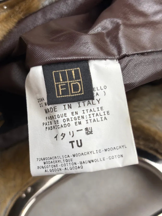 2000s Cavalli Brown Faux Fur Handle Bag IxGzXhi 11