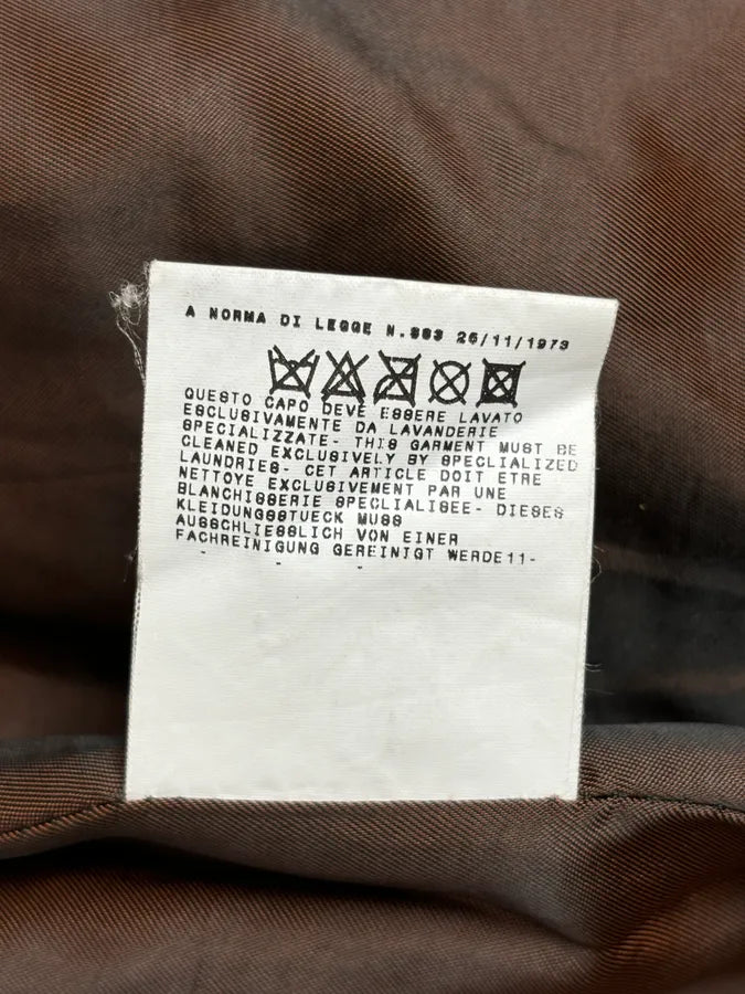 AW2005 Cavalli Brown Eroded Leather Trench Coat hbCyTbe 10