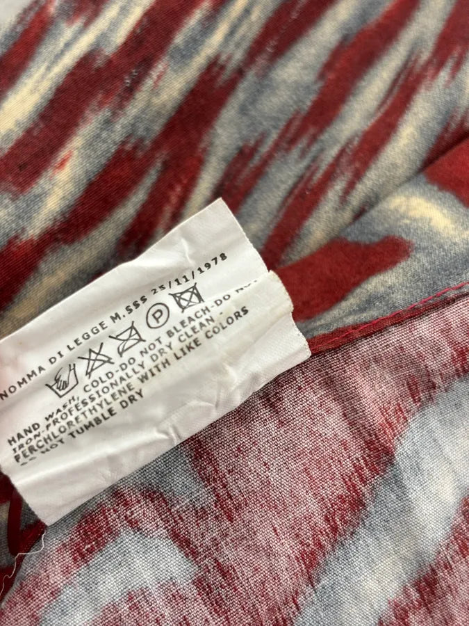 SS2001 Cavalli Red Burgundy Mixed Pattern Shirt hBXinwP 12