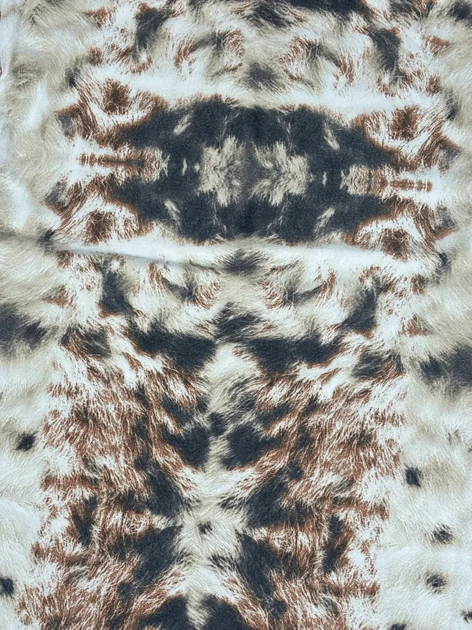 SS2004 Cavalli Cream Animal Print Longsleeve T-Shirt xGrTtke 6