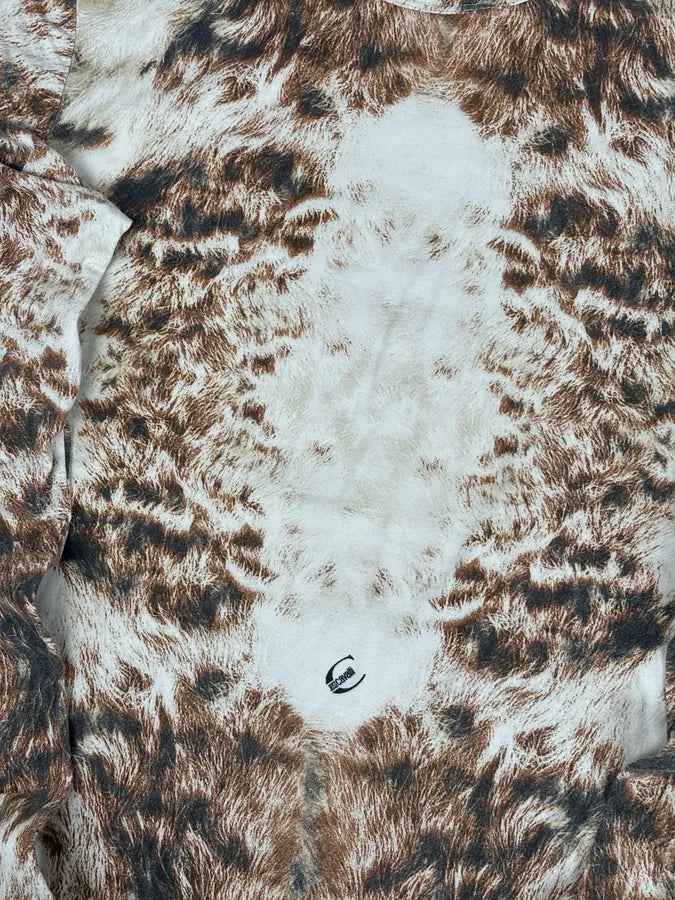 SS2004 Cavalli Cream Animal Print Longsleeve T-Shirt xGrTtke 5