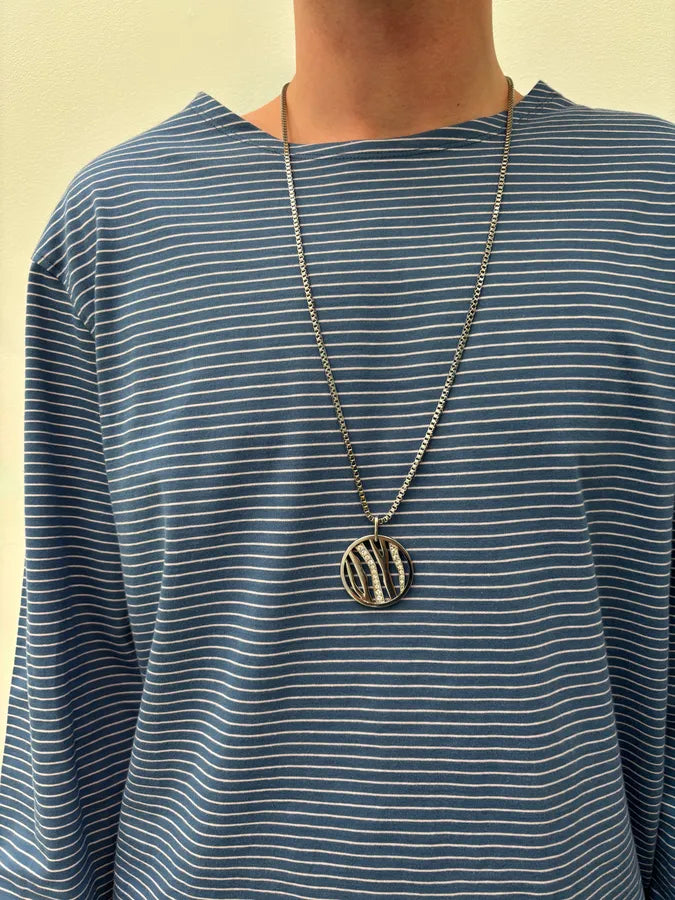 2010s Cavalli Strass Logo Circle Pendant Necklace kHwHjQX 1