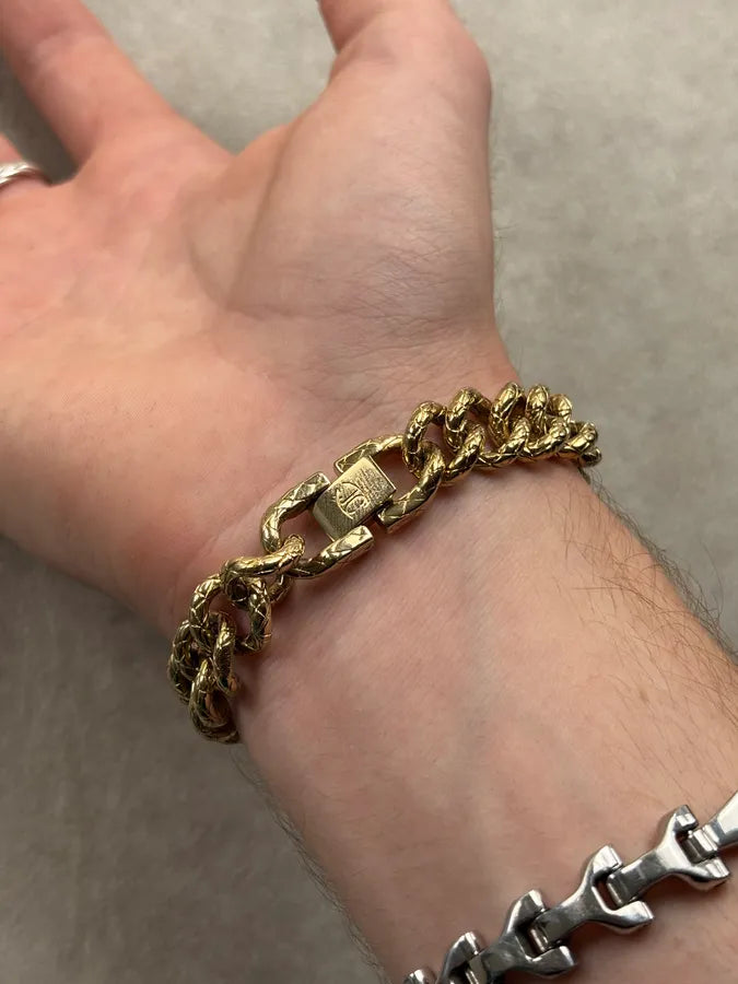 2010s Cavalli Gold Metal Curb Chain Watch puRTqYF 2