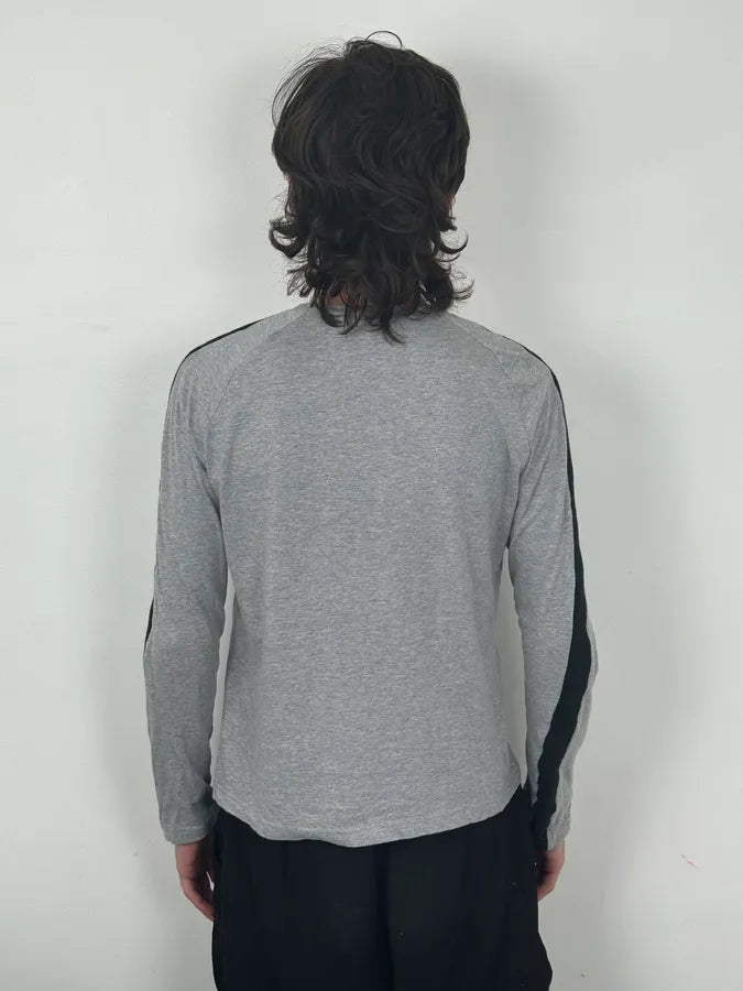 AW2004 Cavalli Grey Flames Embroidered Longsleeve sTXmbRL 2