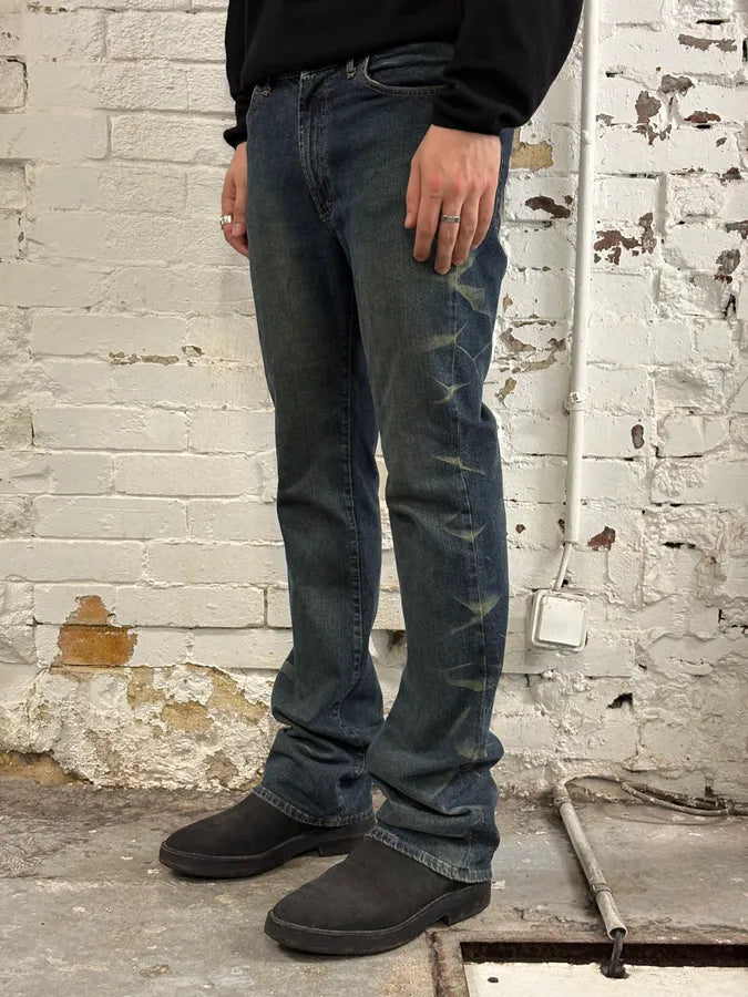 2000s Cavalli Blue Denim Washed Jeans dnxiQws 2
