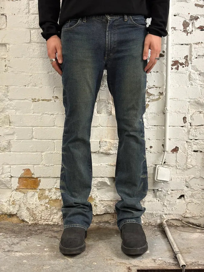 2000s Cavalli Blue Denim Washed Jeans dnxiQws 1