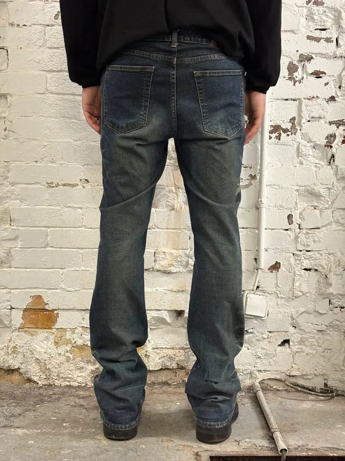 2000s Cavalli Blue Denim Washed Jeans dnxiQws 3