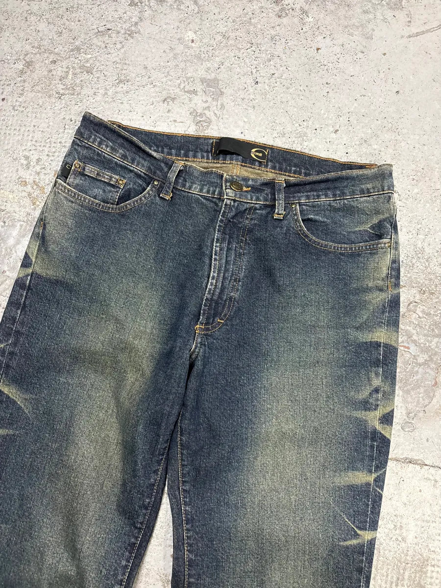 2000s Cavalli Blue Denim Washed Jeans dnxiQws 4
