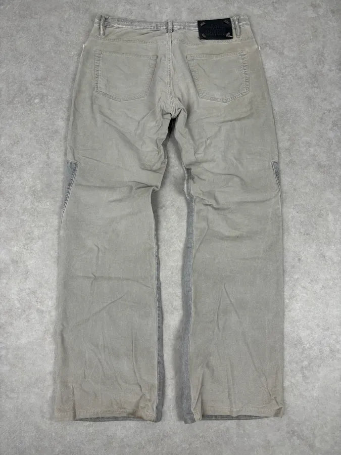 AW2004 Cavalli Grey Two Tone Denim Jeans PFQksqI 5