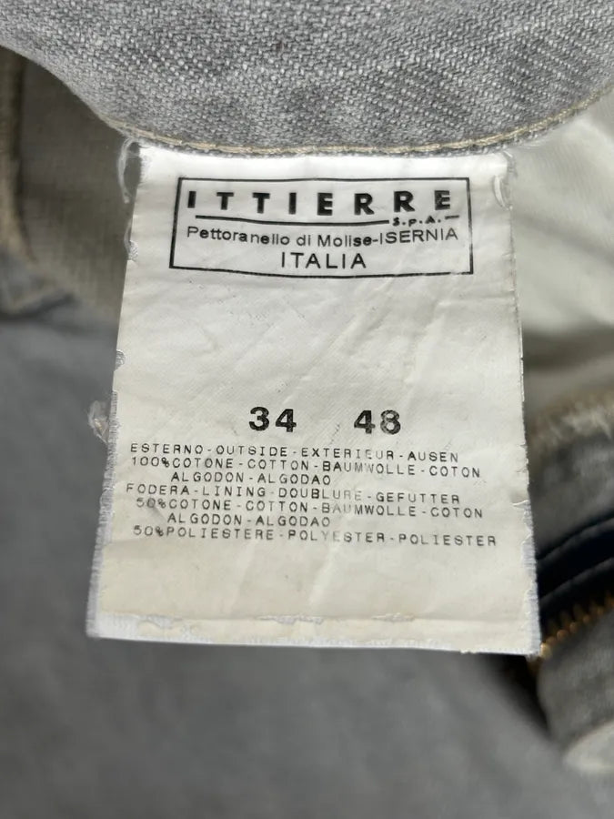 AW2004 Cavalli Grey Two Tone Denim Jeans PFQksqI 12