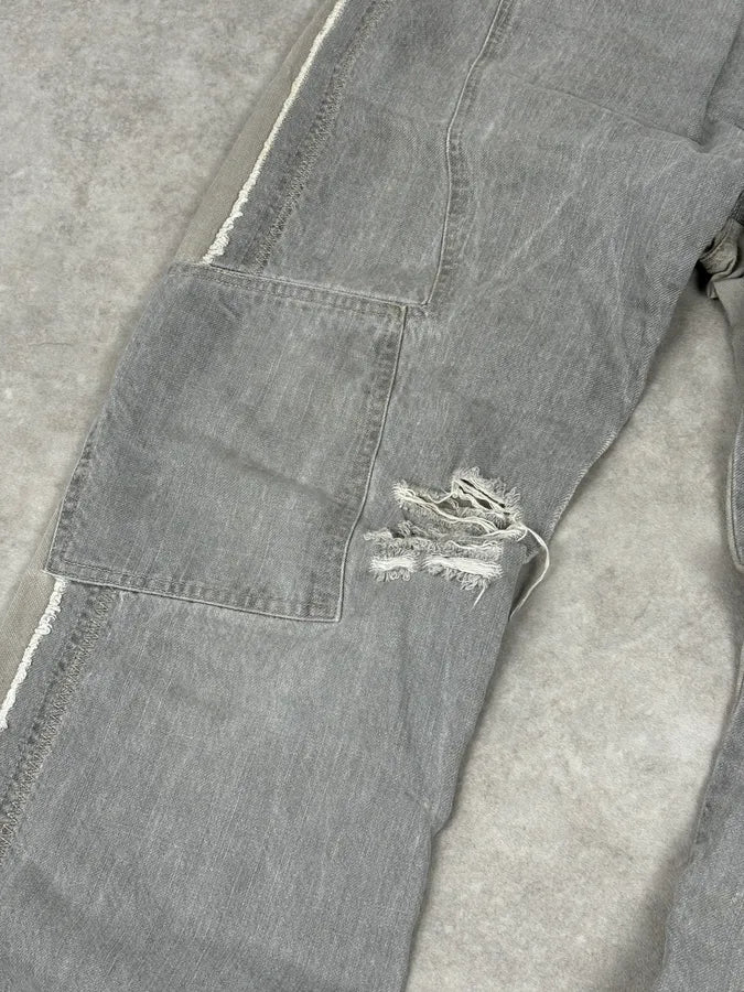 AW2004 Cavalli Grey Two Tone Denim Jeans PFQksqI 8