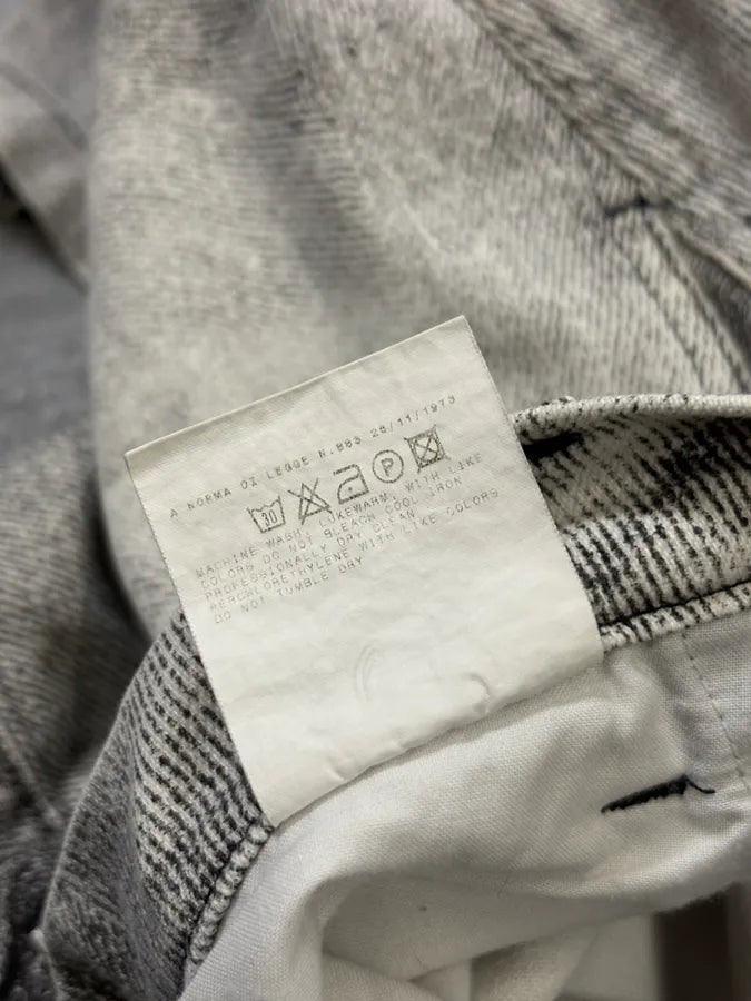 AW2004 Cavalli Grey White Denim Cargo Flared Jeans AgtobYX 10