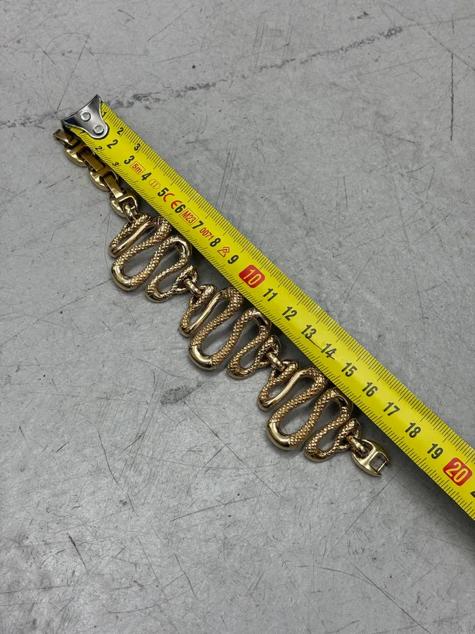 2010s Cavalli Guilded Metal Snake Links Bracelet kPdYtpz 6