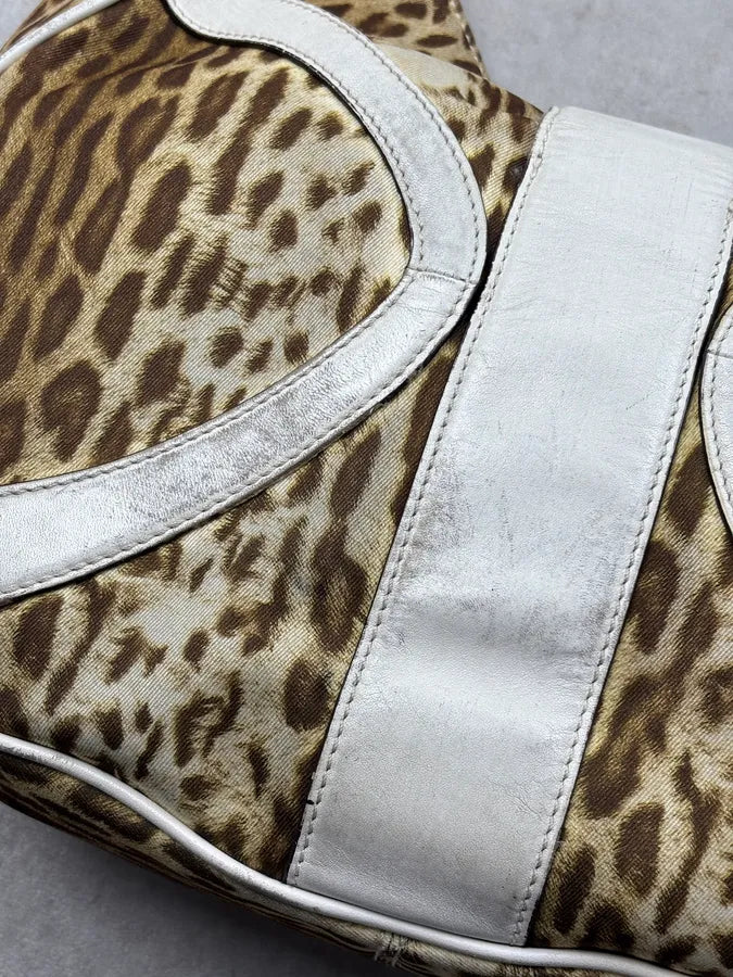 2000s Cavalli Leopard Buckle Handle Bag rvViQwU 11