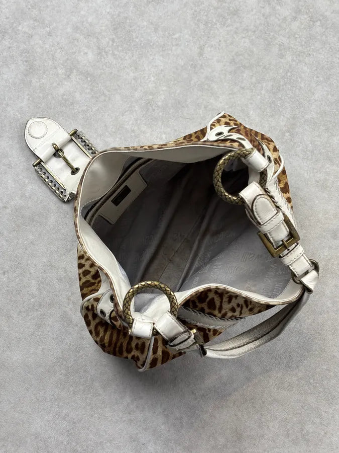 2000s Cavalli Leopard Buckle Handle Bag rvViQwU 13
