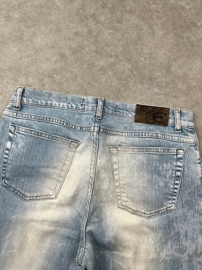 200s Cavalli Light Blue Faded Denim Jeans MvWYqkT 6