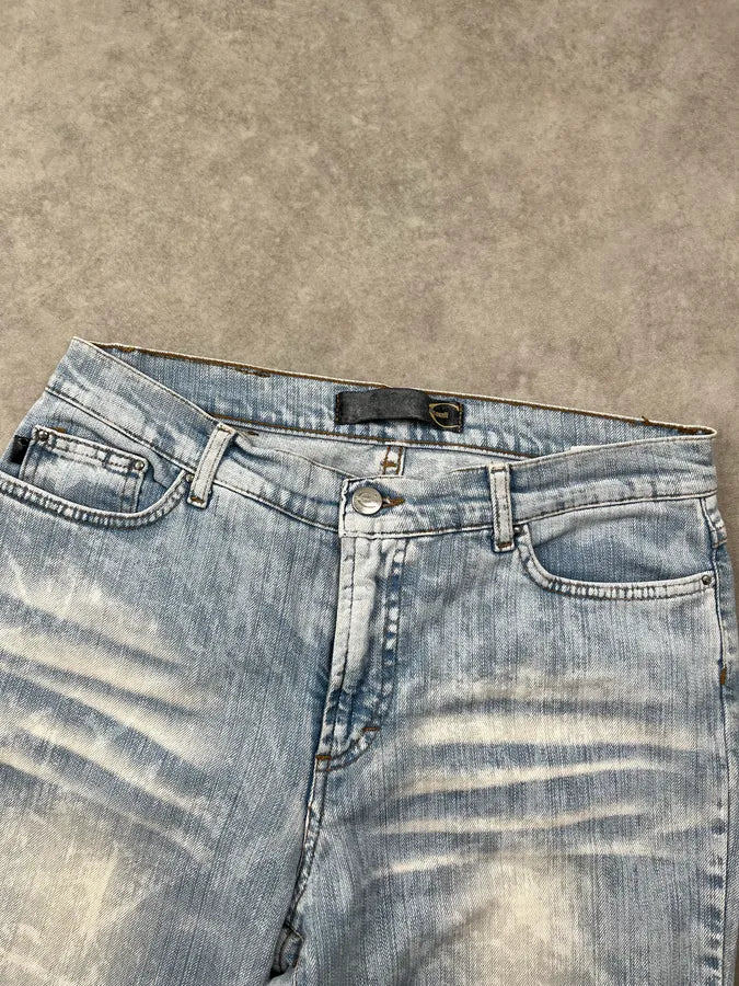 200s Cavalli Light Blue Faded Denim Jeans MvWYqkT 5
