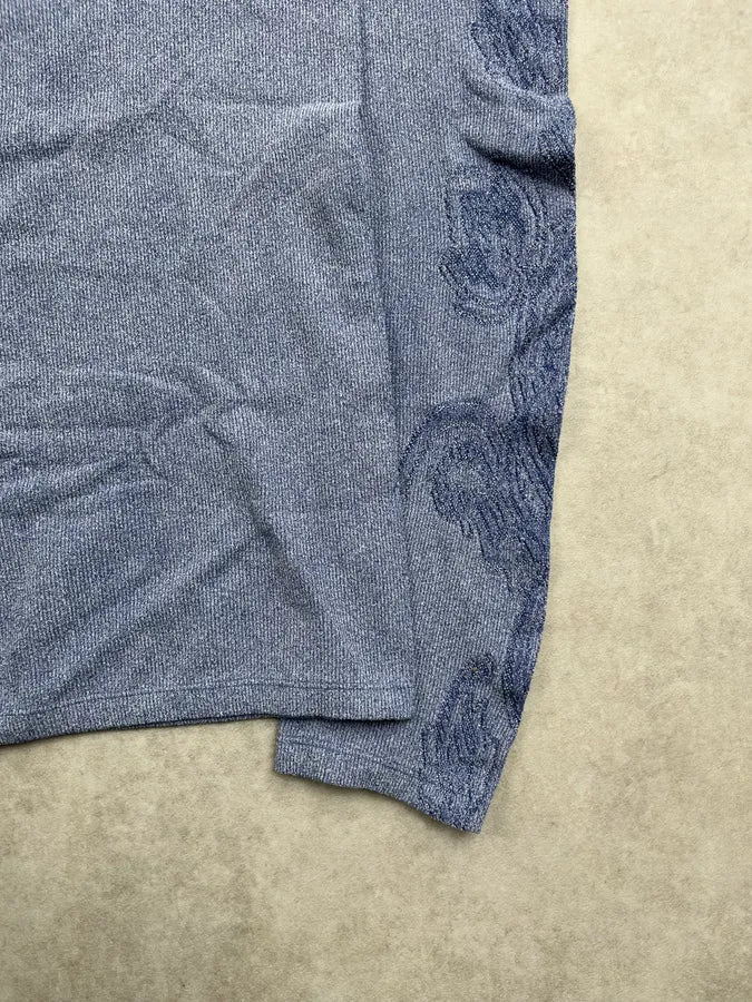 2000s Cavalli Light Blue Wool Crew Neck Sweater sgdvGVR 6