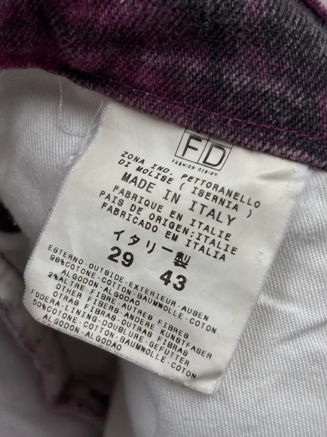 2000s Cavalli Purple Floral Blossum Flared Pants kaVvmEa 10