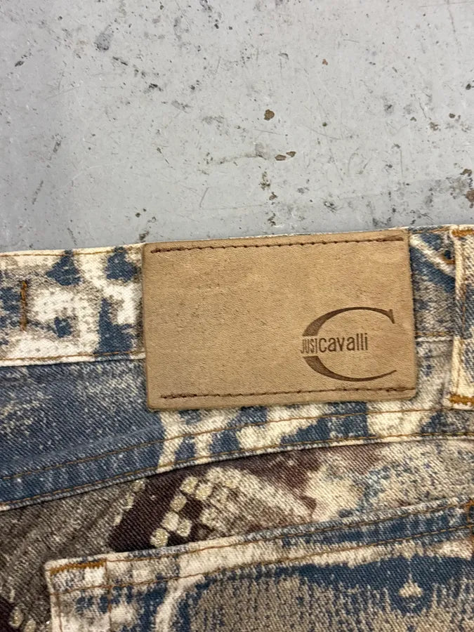 SS2006 Cavalli Arabic Mozaic Denim Jeans jgbOVgE 9