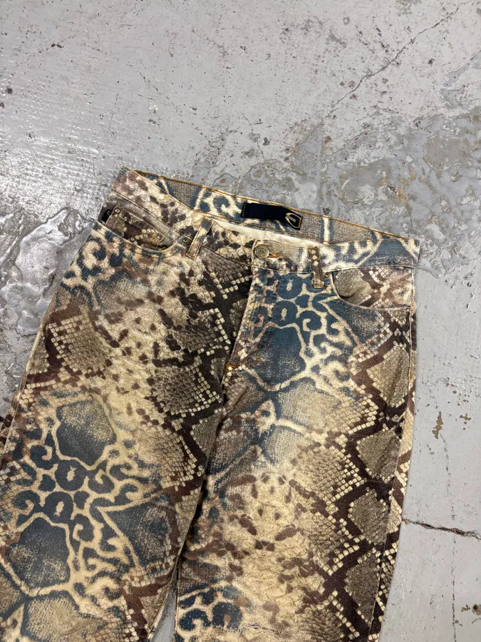SS2006 Cavalli Arabic Mozaic Denim Jeans jgbOVgE 4