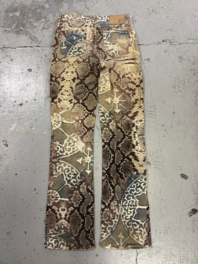 SS2006 Cavalli Arabic Mozaic Denim Jeans jgbOVgE 5