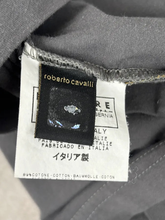 AW2003 Cavalli Grey Tiger Cloud Longsleeve T-Shirt  kiIwCzM 9