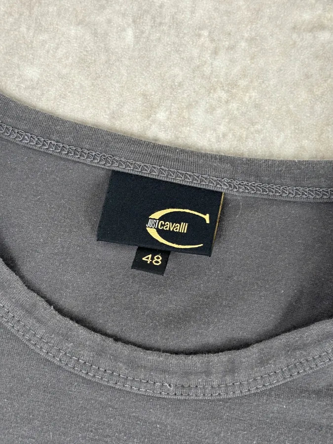 AW2003 Cavalli Grey Tiger Cloud Longsleeve T-Shirt  kiIwCzM 7