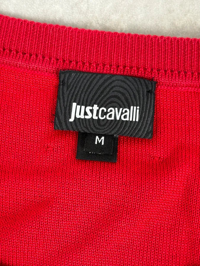 SS2016 Cavalli Red Black Ombre Wool Gradient Sweater SbmRuOe 6